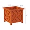 Nature Spring Square Planter Box, Terracotta Colored Lattice Container for Flowers and Plants, Patio and Porch 680078JQS - alternate 3